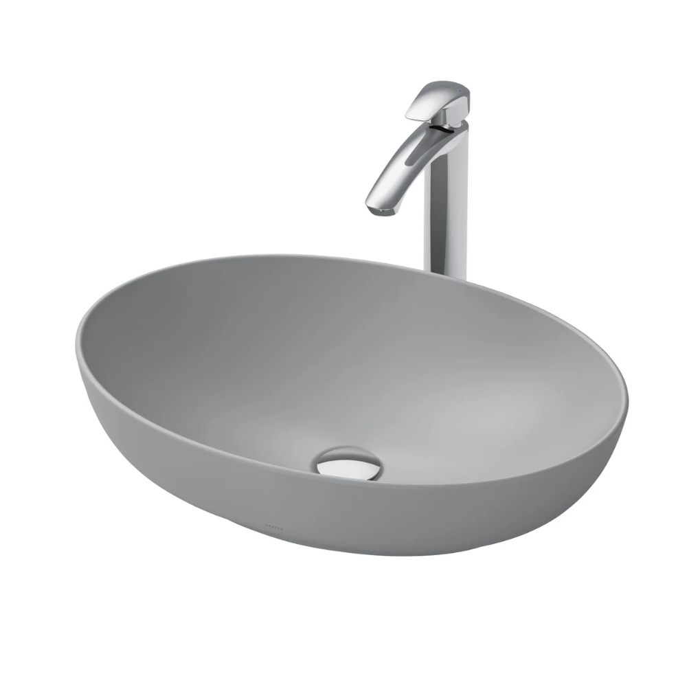 Chậu rửa lavabo đặt bàn TOTO LT1705#MGR Xám Mờ