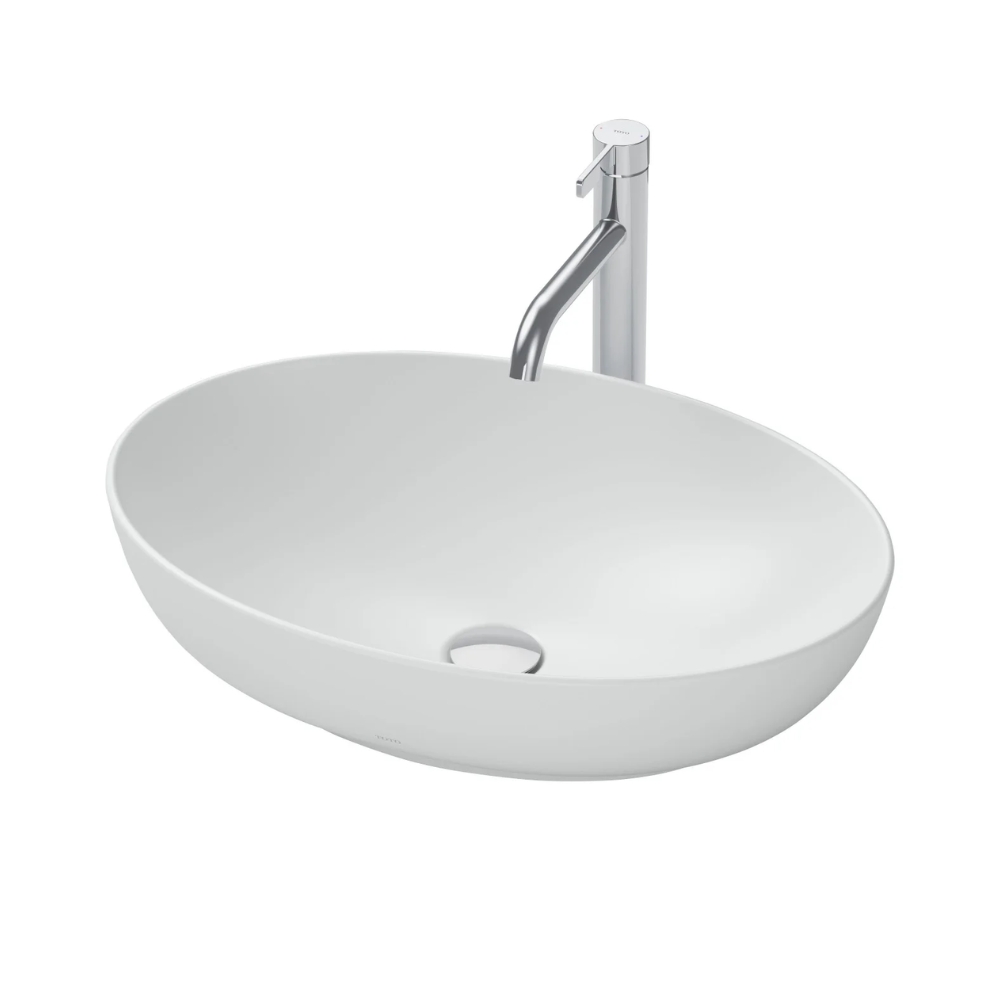 Chậu rửa lavabo đặt bàn TOTO LT1705#MW Trắng Mờ