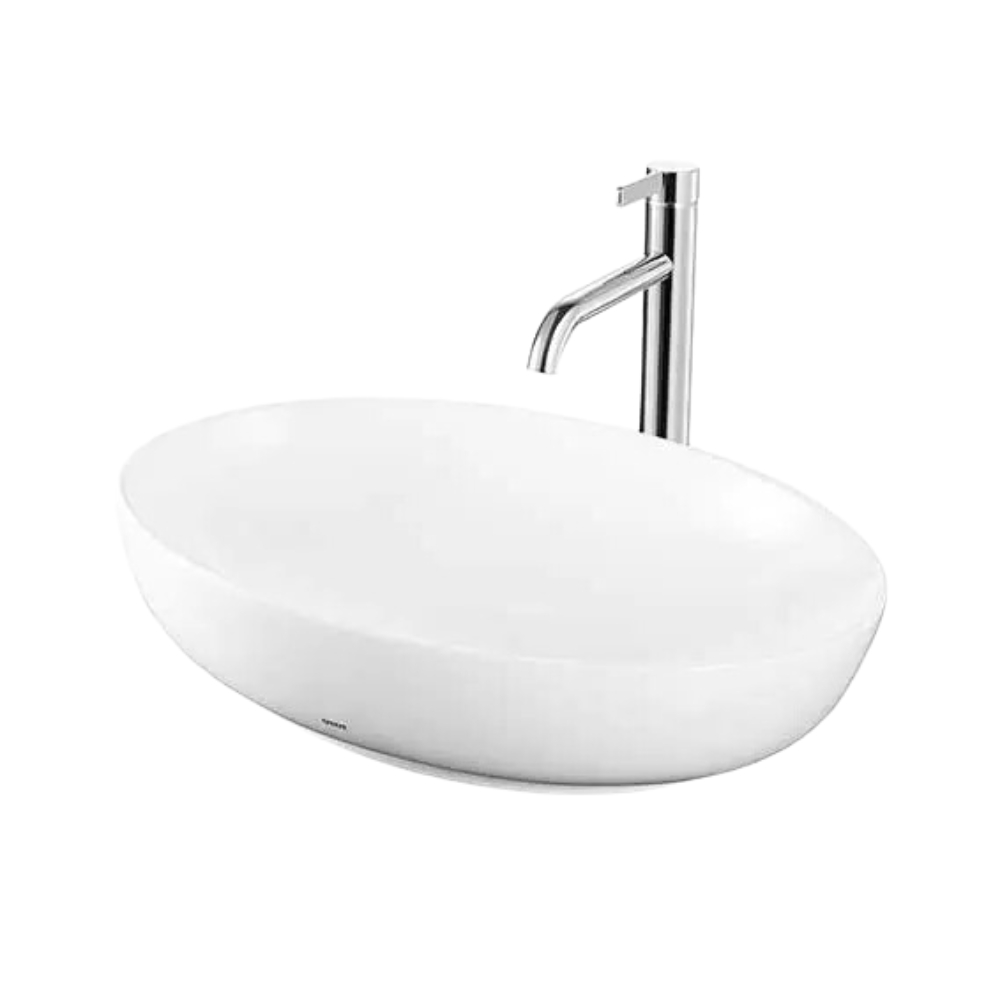 Chậu rửa lavabo đặt bàn TOTO LT1705#XW Trắng Bóng