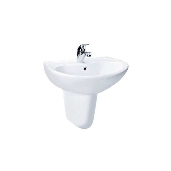 Chậu lavabo treo tường TOTO LHT240CS#W chân lửng