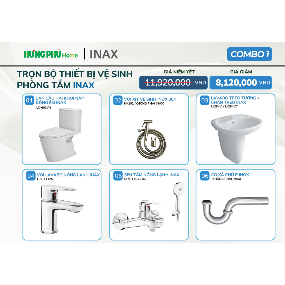 Combo INAX 1