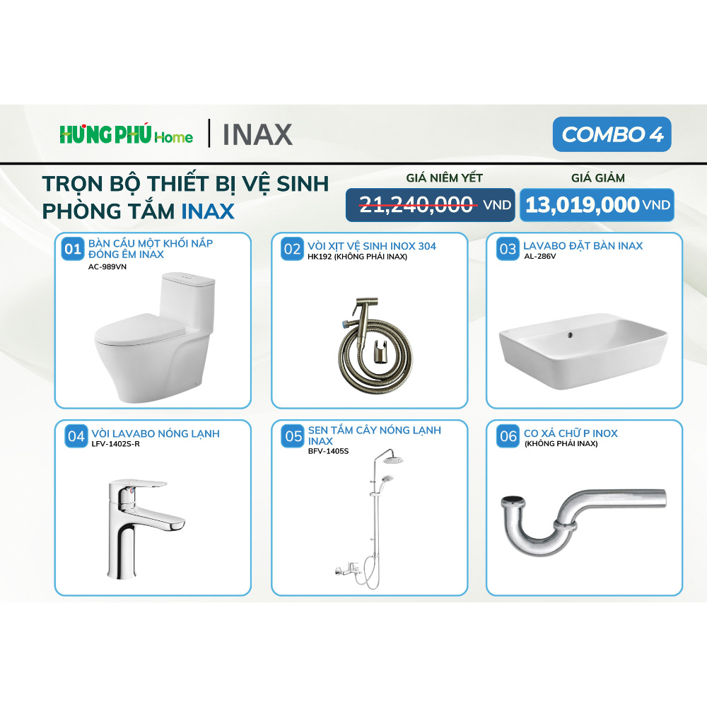 Combo INAX 4