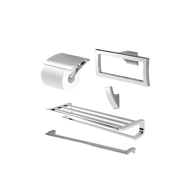 Bộ phụ kiện nhà tắm TOTO YS903N5V (5 món, vuông, G Series)