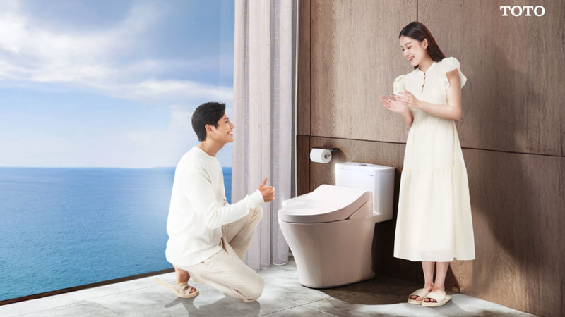 Bàn cầu một khối - Giải pháp hoàn hảo cho phòng tắm hiện đại